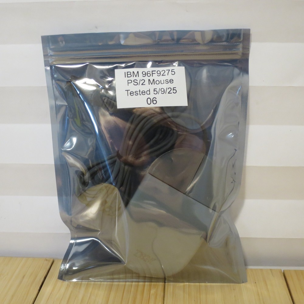 Original IBM Tank Mouse 96F9275 Wired 2 Button - Tested 06