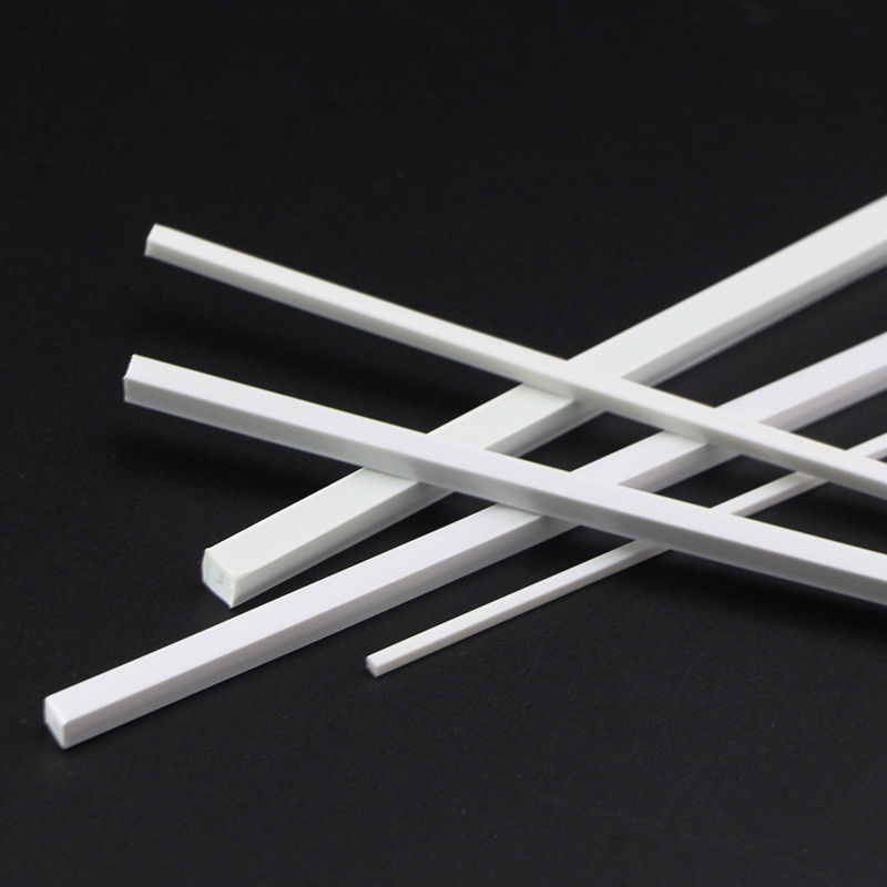 10pcs 250mm ABS Plastic Rod Square Solid Bar DIY Model Craft Multi Sizes
