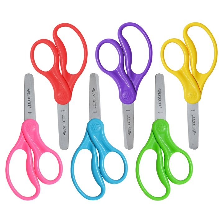 Westcott 36pc 5" Blunt Tip Kid Scissors Free Shipping