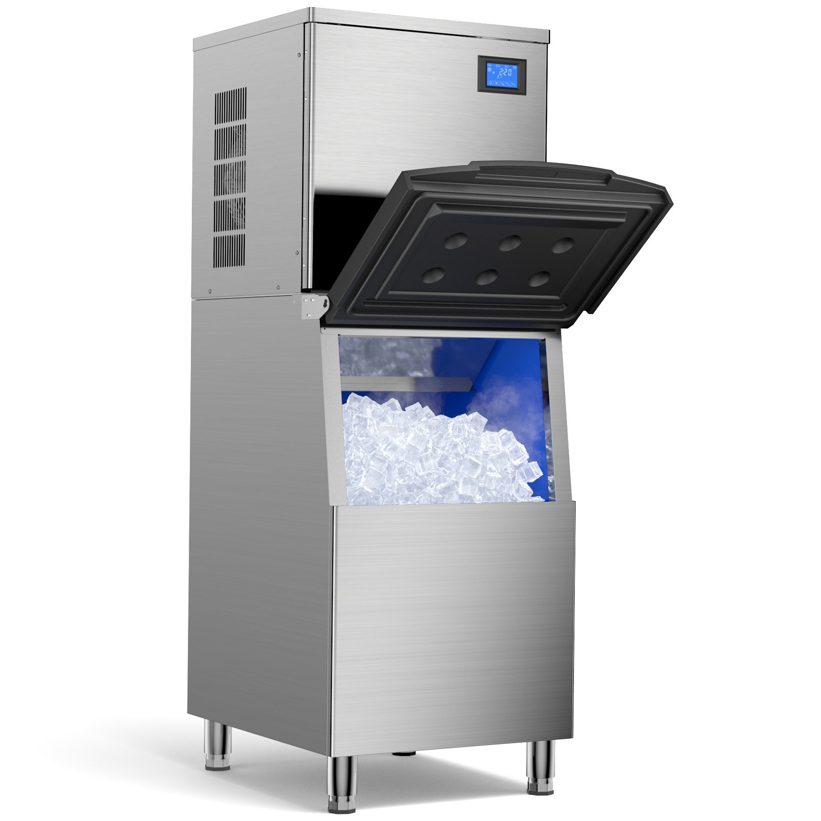 Heavy Duty 600Lbs/24H Commercial Ice Maker Machine 560LBS Industrial Ice Machine