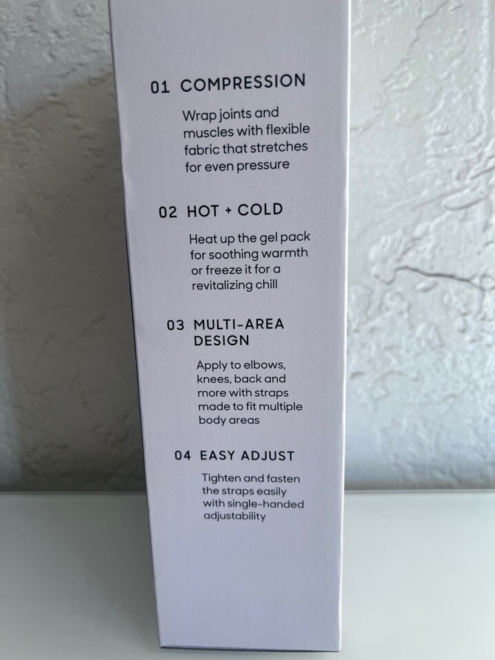 Sharper Image Compression Wrap with Removable Hot/Cold Gel Pack, Adjustable