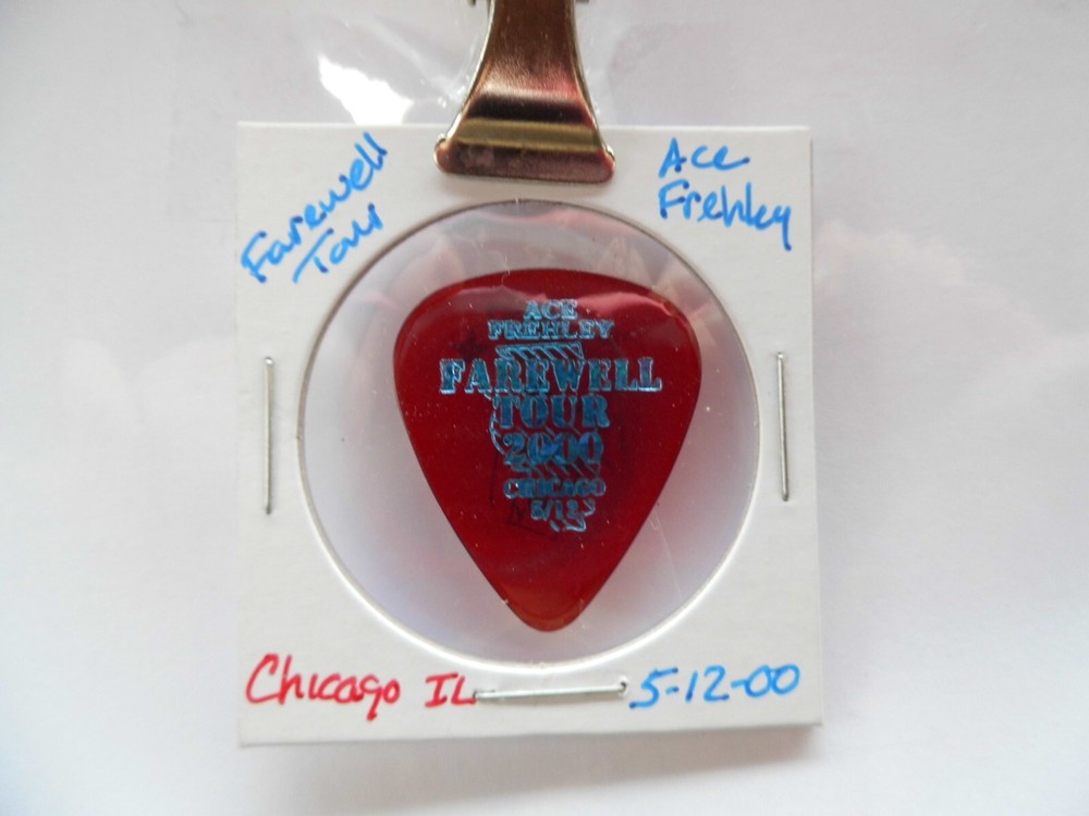 KISS ACE FREHLEY 5/12/00 GUITAR PICK~READ DESCRIPTION #5/2