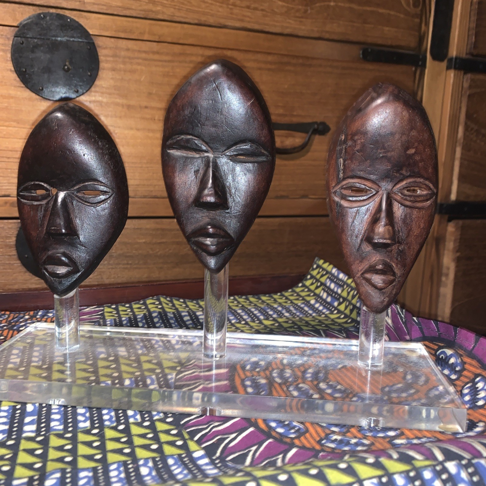 3Pc.Set•SmallWestAfricanDan.      (gle)TribalMasks