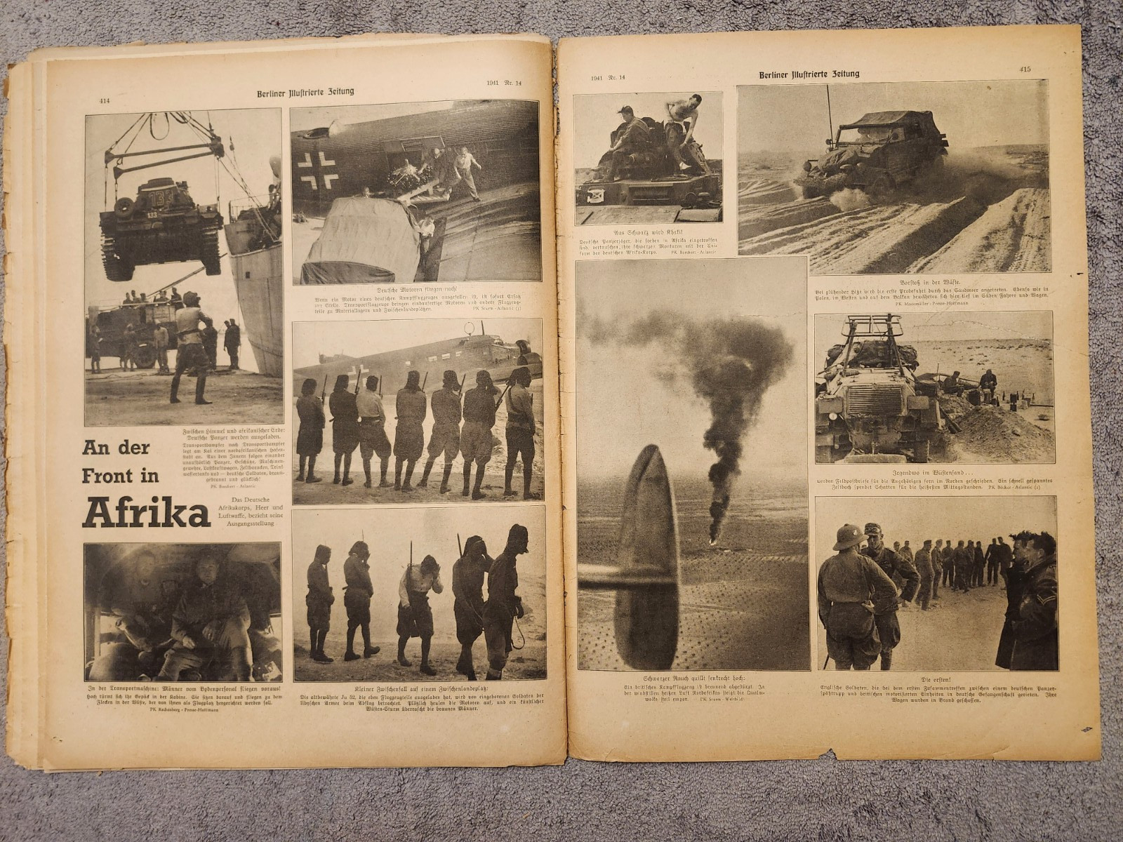 WW2 Germany. Berliner Illustrierte Zeitung" # 14, April 3, 1941