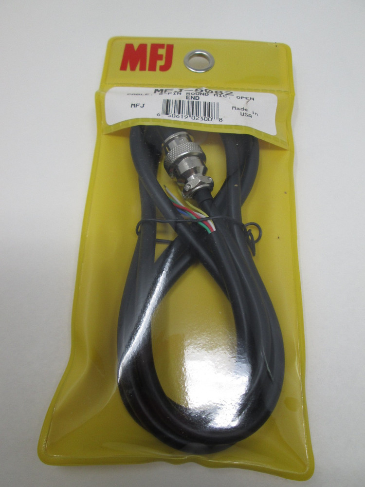 MFJ-5082, CABLE, 8-PIN ROUND MIC, OPEN END