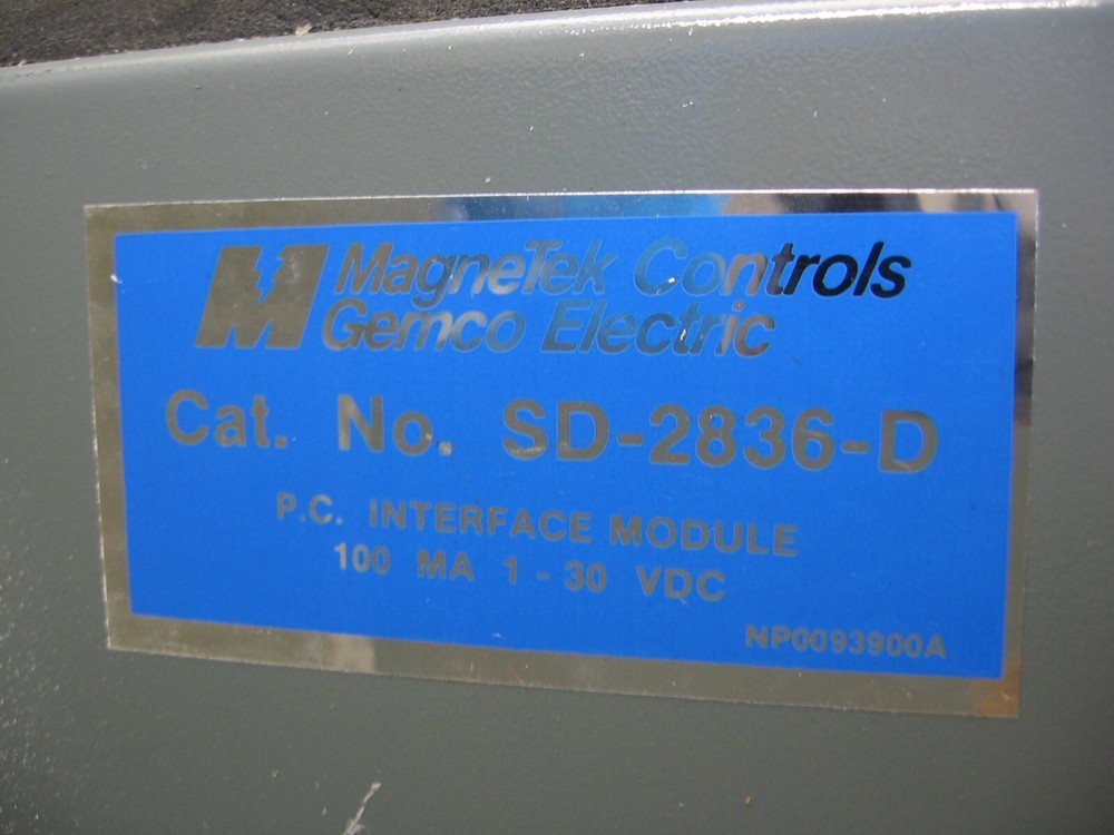 Gemco McGraw-Edison MagneTek PC Interface Module SD-2836-D