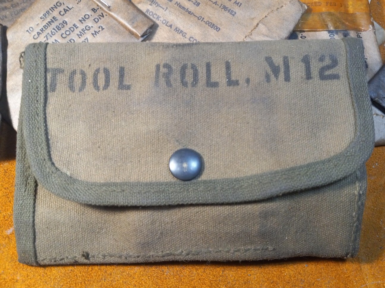 M1 Carbine Bolt Tool Kit with USGI M12 Tool Roll