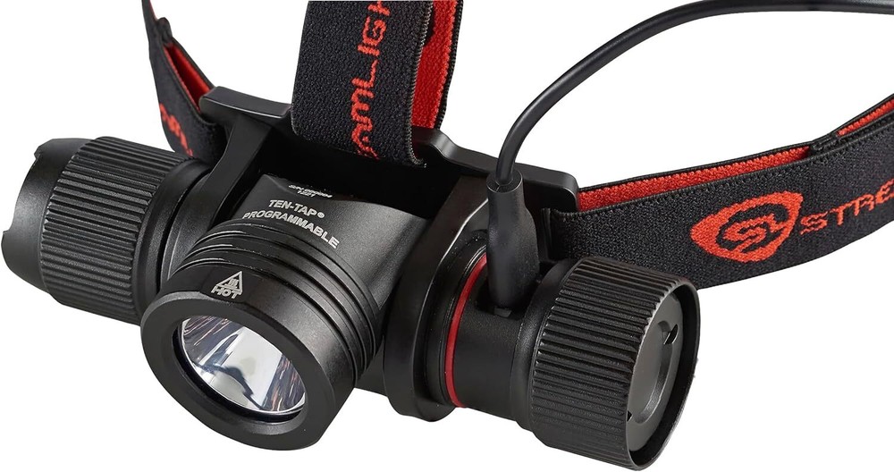 ProTac 2.0 2000-Lumen Headlamp with Rechargeable Battery, Strap, Black