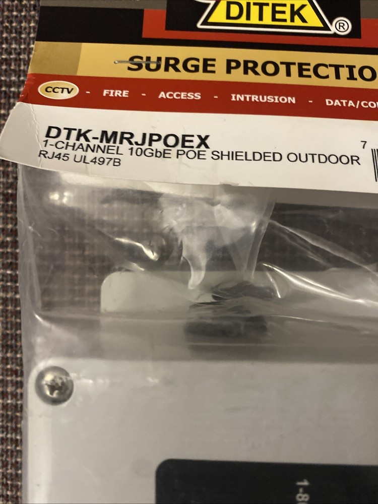 Ditek DTK-MRJPOEX Single Channel 10GbE PoE Protector