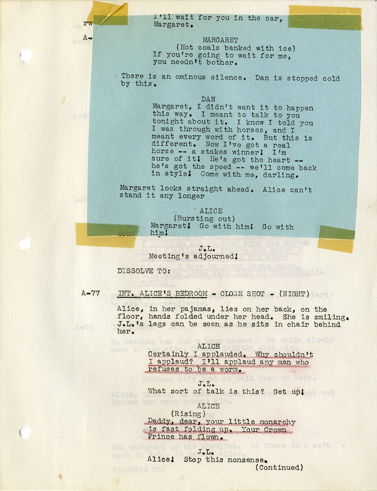 RIDING HIGH (Feb 28, 1949) Final White script