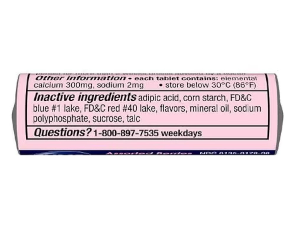 TUMS Extra 750 Assorted Fruit Flavors 12 Rolls (Assorted Fruit)