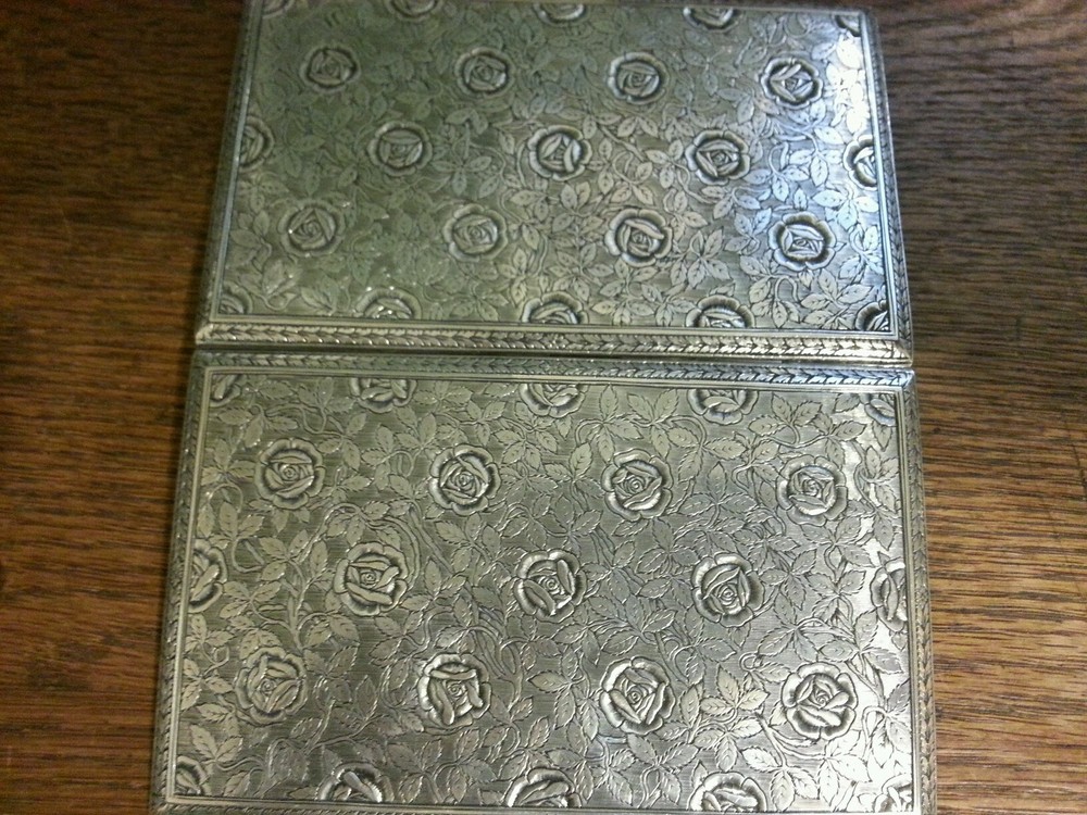 ANTIQUE SOLID SILVER, SUPERB ANTIQUE SILVER CIGARETTE CASE, CUSTOM COMMISSION