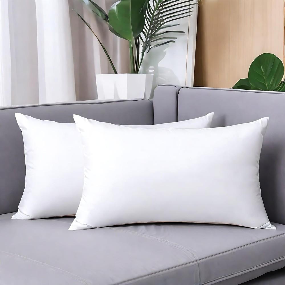 Throw Pillow Inserts Hypoallergenic Premium Pillow Stuffer Rectangle Lumbar P...
