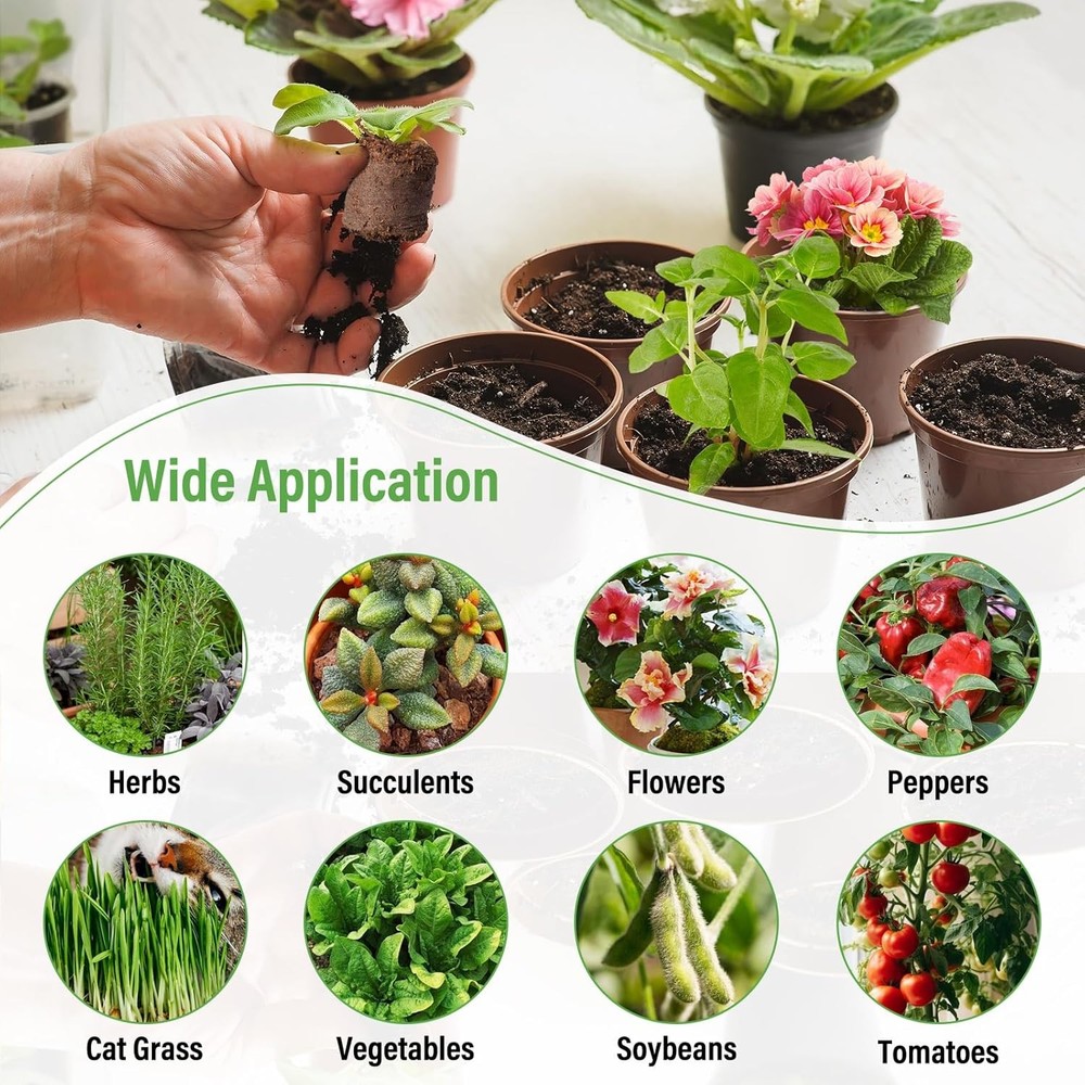 Legigo 50 PCS 30mm Coco Coir Pellets Seed Starter Pods, Compressed Seed Starting