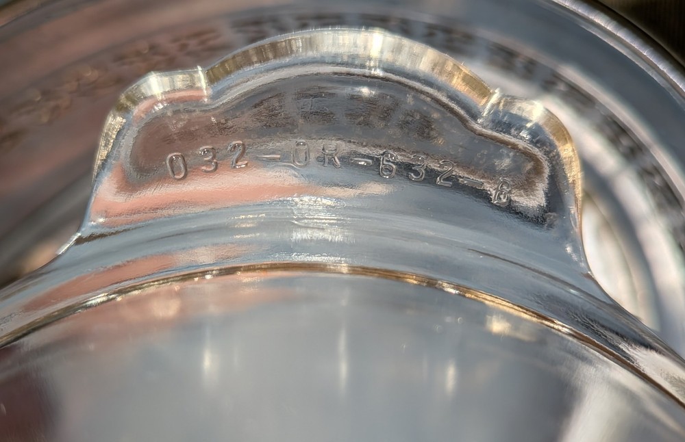 Vintage Pyrex 1926 - 1939 Silverplate Casserole Bowl Dish 032-OR-632-B Early!