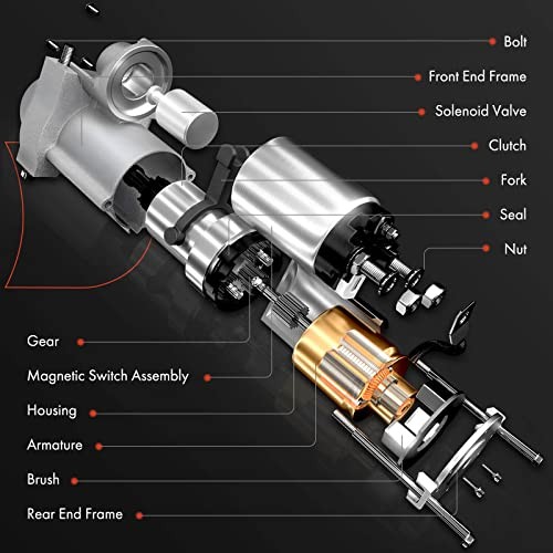 Starter Motor Compatible with Jaguar S-Type 2000 2001 2002 2003 2004 2005