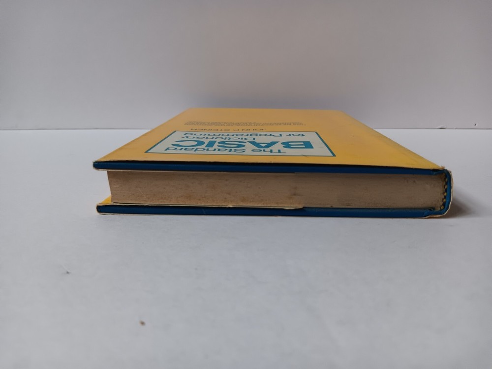 The Standard Basic Dictionary For Programming Hardcover W/DJ John P Steiner
