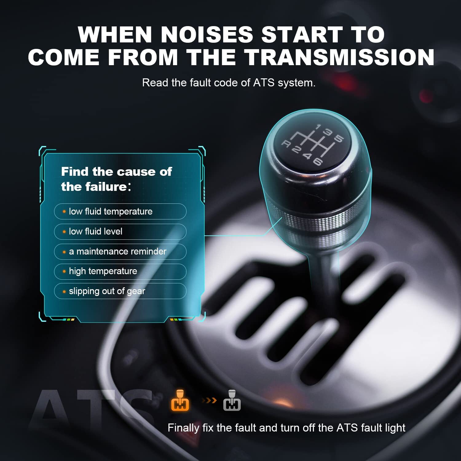 FX2000 OBD2 Scanner Code Reader for Engine Transmission ABS SRS