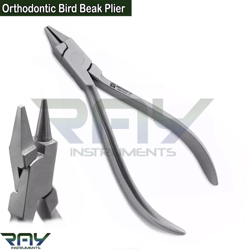 Orthodontic Bird Beak Angle Light Wire Bending Loop Forming Plier Dental Tools