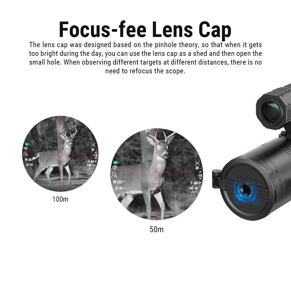PARD DS35LRF 850nm 70mm Rangefinder Ballistic Calculator 2K NightVision Scope