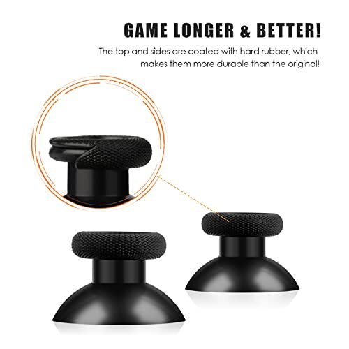 TOMSIN® Replacement Thumbsticks for Xbox One/ PS4 Controllers, 4 Pcs, 4 Pcs