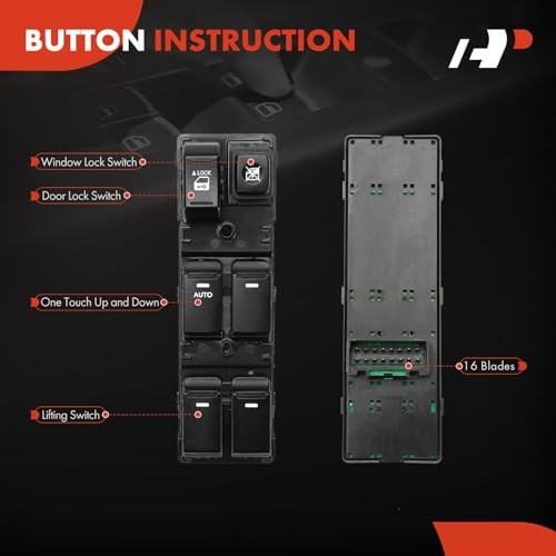 Master Power Window Switch Compatible with Kia Sorento 2011 2012 2013 2014,