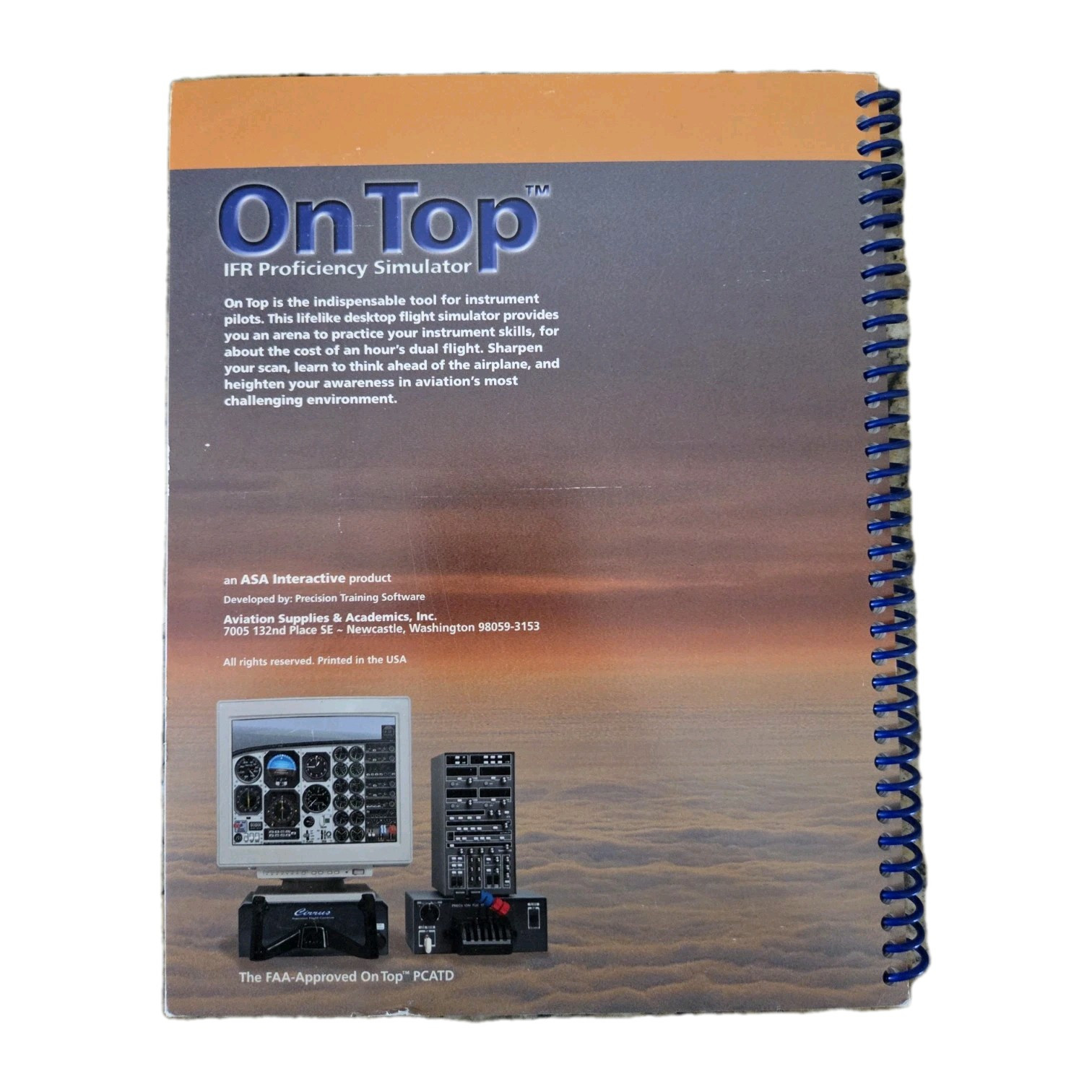 ASA On top IFR Proficiency Simulator Pilot Operating Handbook Only 1-56027-445-x