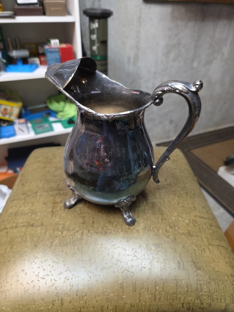 Vintage Pitcher with Ice Guard Plated Silver Company