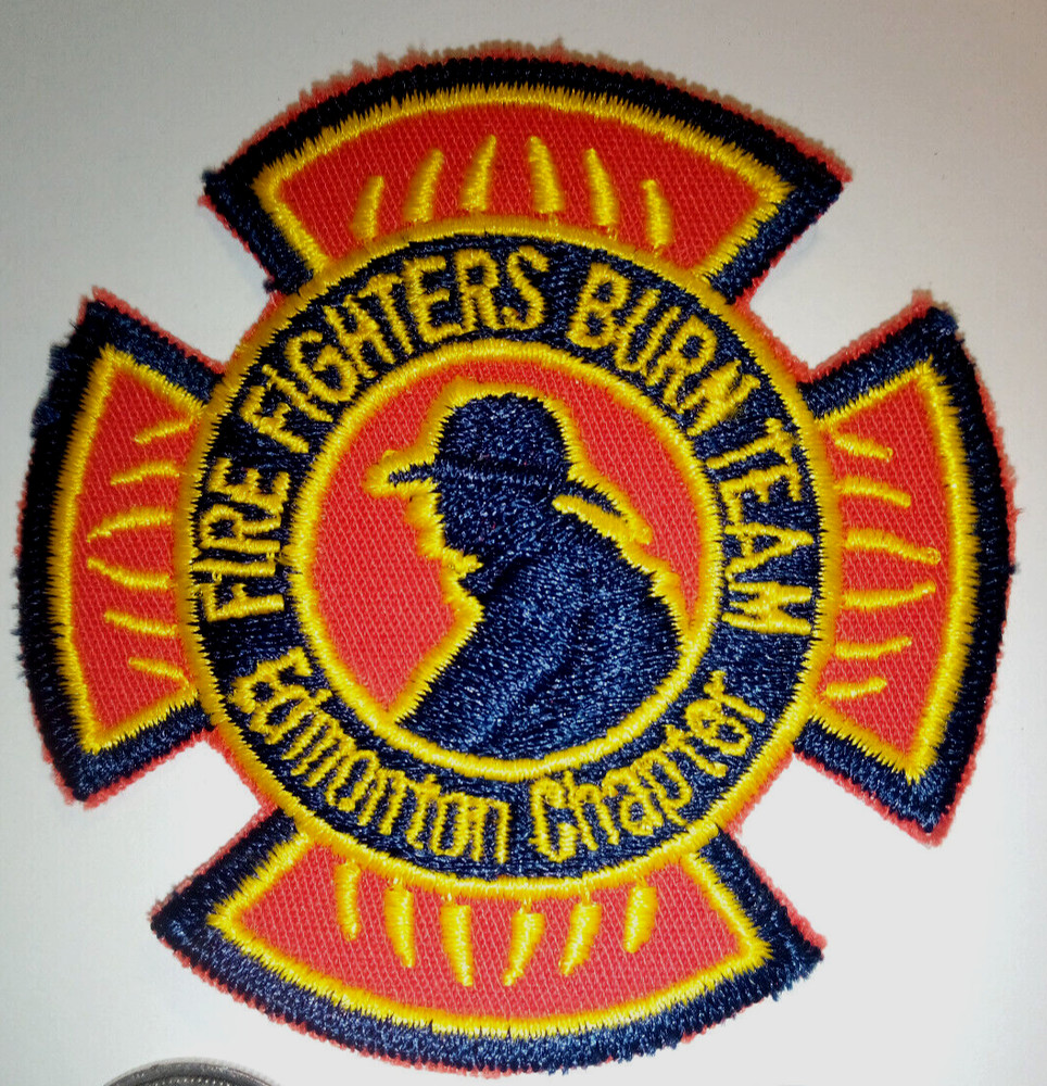 Edmonton Chapter Firefighters Burn Team Patch Badge Crest
