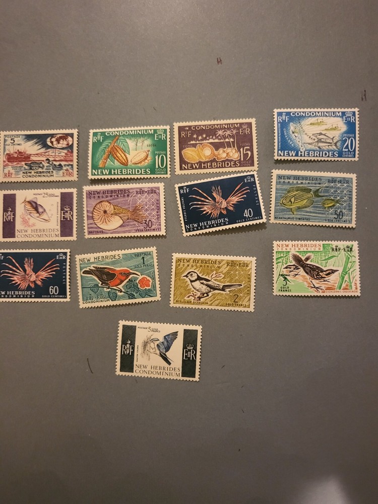 Stamps British New Hebrides Scott #96-107 never hinged