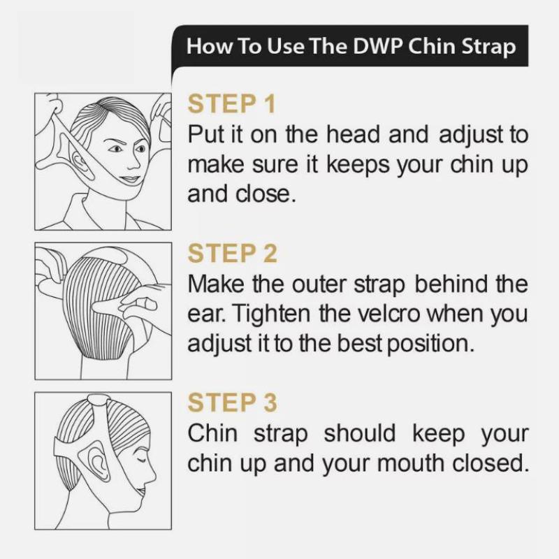 Stop Jaw Apnea Snore Belt Anti Snoring Chin Strap Snoreless Solution