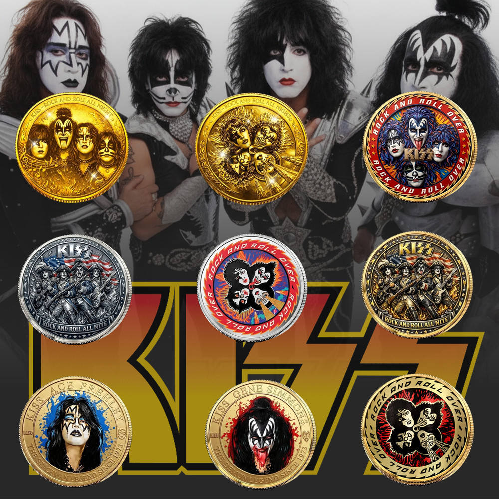 Kiss Rock Band Challenge Coin - Ace Frehley Commemorative Fan Gift!!