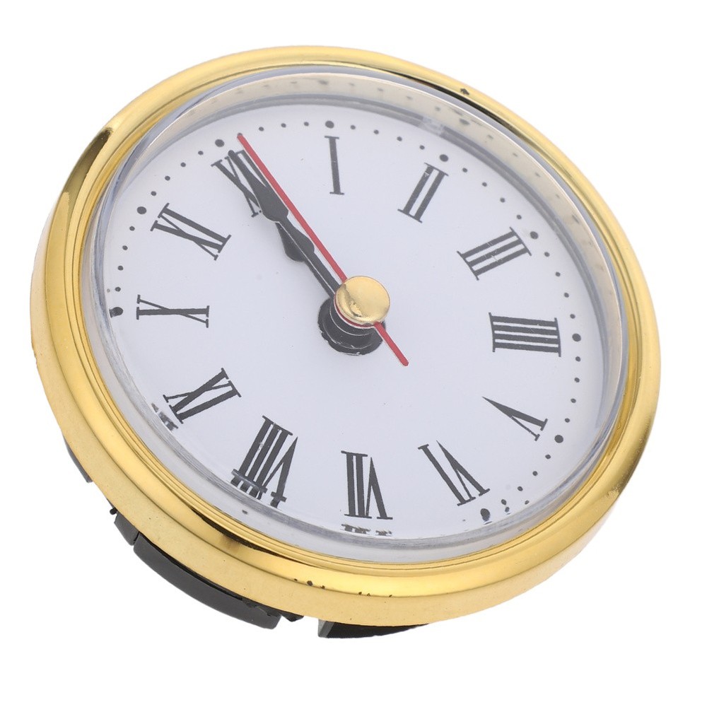 Vintage Style Quartz Clock Insert With Edge Round Dial For Home Decor