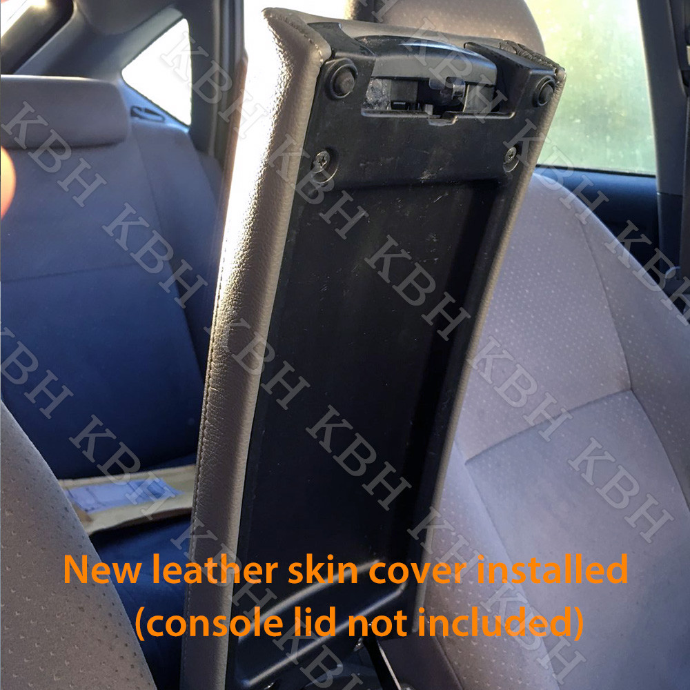 Fits 2004-2009 Toyota Prius T2 Center Console Lid Armrest Leather Cover Black