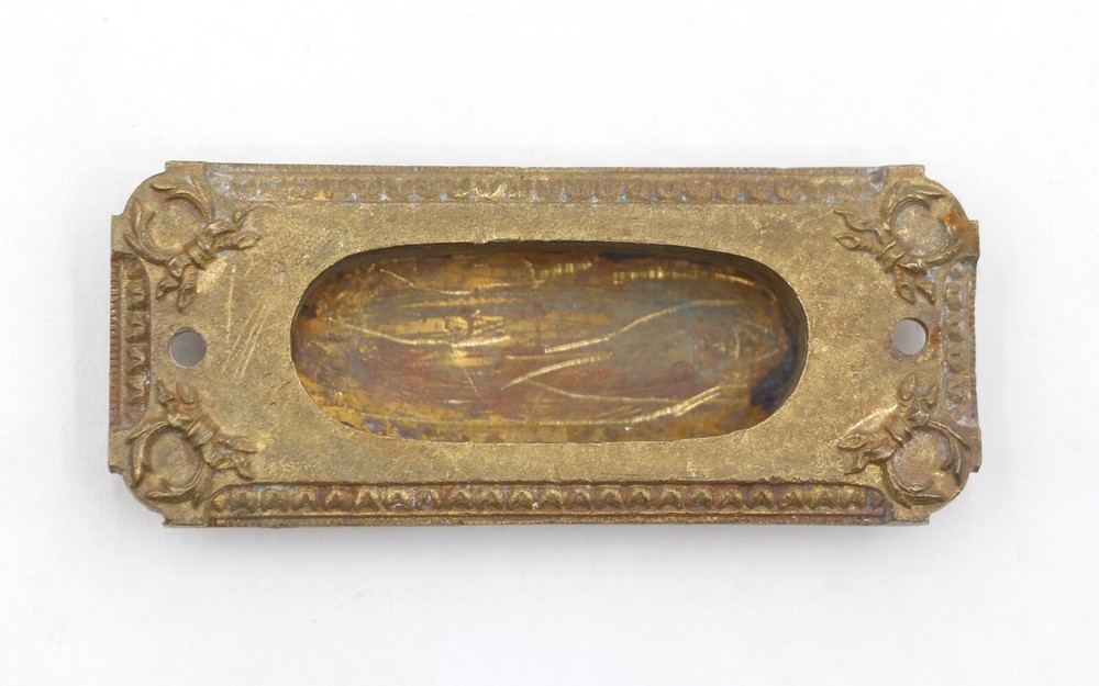 Victorian 3.75 in. Cast Brass Rectangular Window Sash Lift