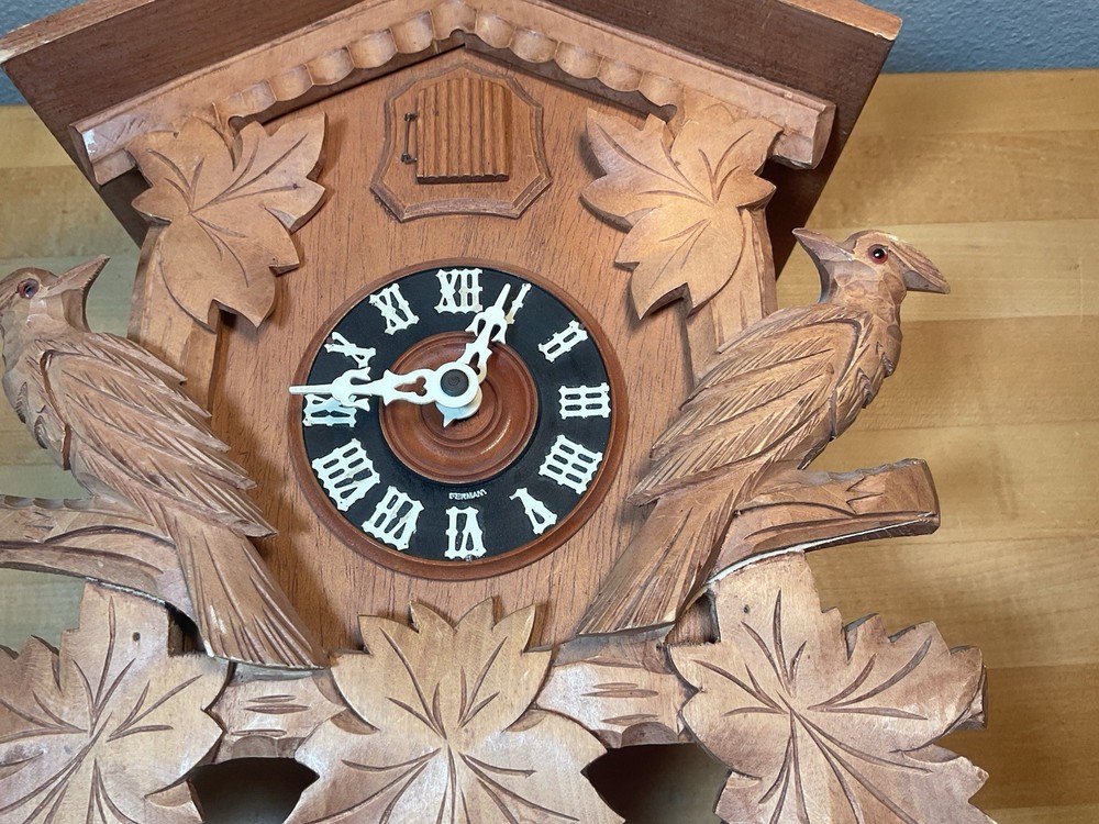 Vintage Regula Cuckoo Wood Clock Germany - No Weights - Untested