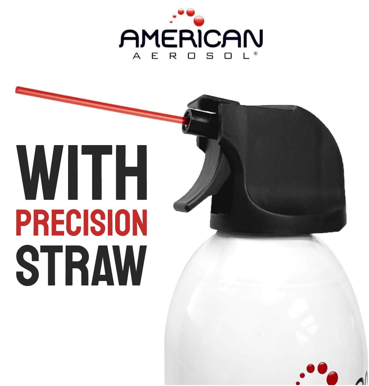 American Aerosol Compressed Gas Electronics Duster, 10 oz Cans, 2-Pack.