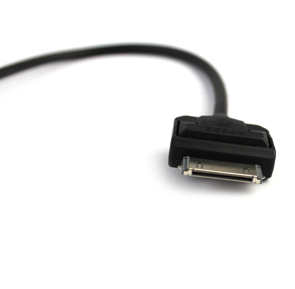 Adapter Cable Audi Music Interface Apple Device Dock Connector, Blue Grommet 4F0