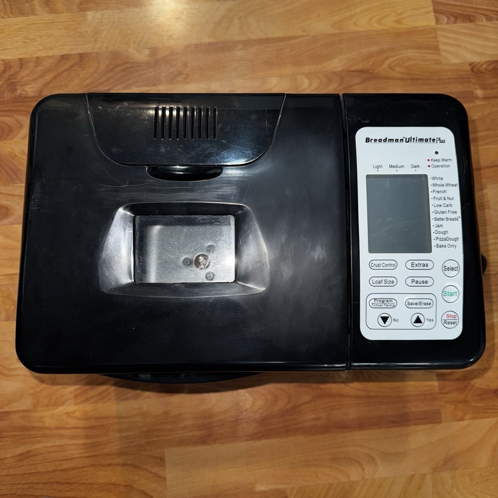 Breadman Ultimate Plus Model TR2500BC Stainless 1.5 - 2LB Bread Maker, Excellent