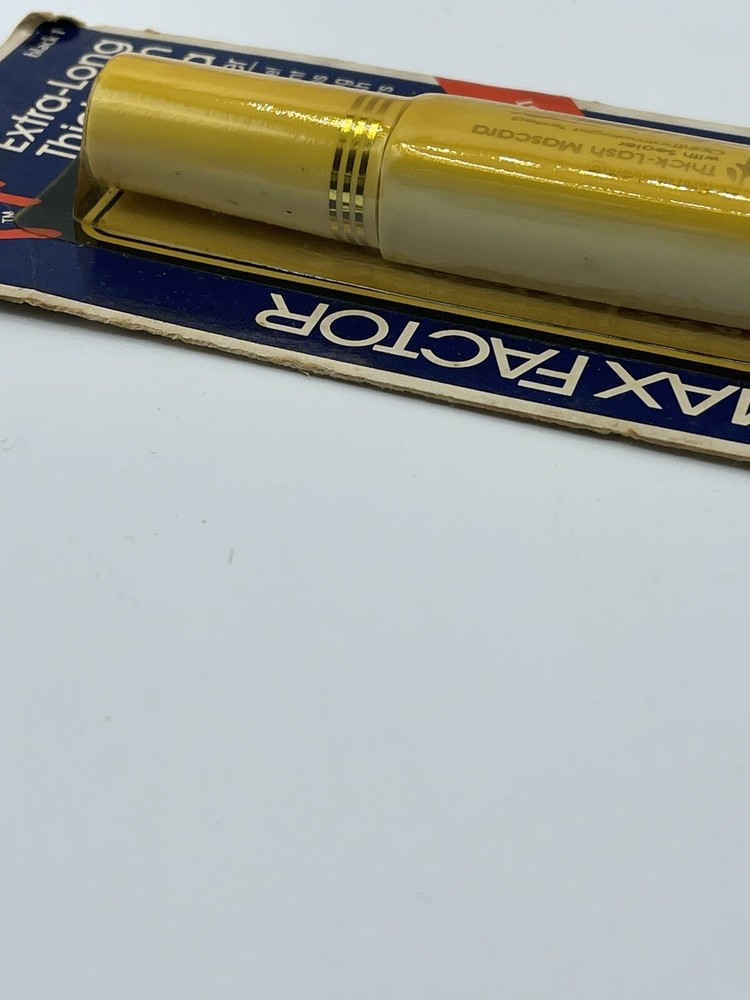 Vintage Max Factor Maxi Extra Long Thick Lash Mascara With Sealer Black NOS