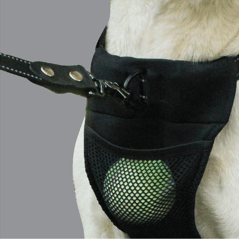 Non-Pulling Dog Harness Adjustable Control Handle Reflective Storage Pouch New