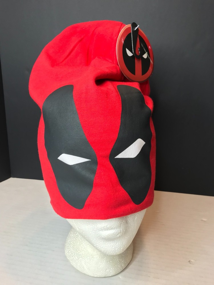 Marvel Deadpool Slouch Beanie Hat ThinkGeek Mask NWT Marvel X-Force