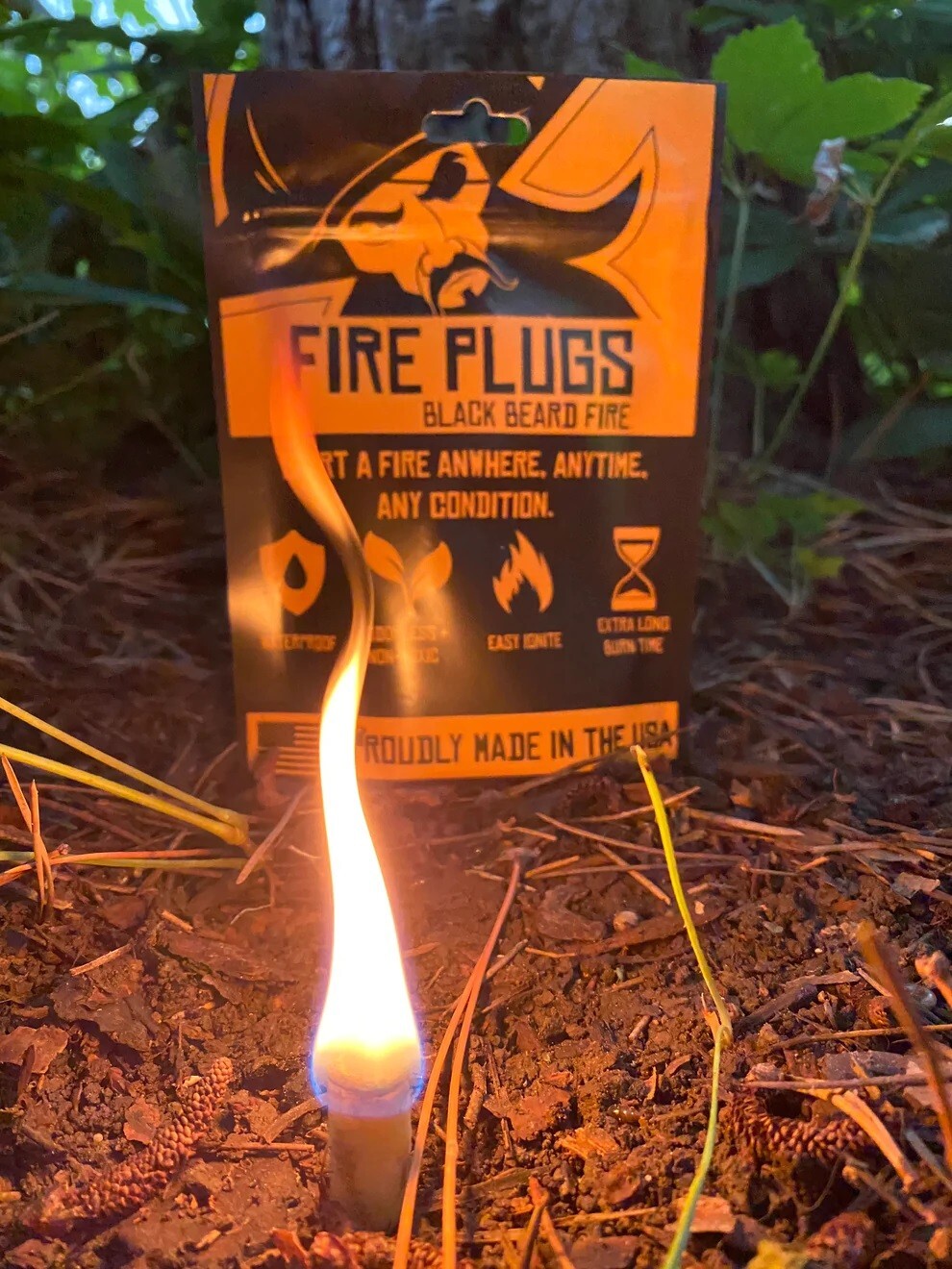 Black Beard Fire Plugs Fire Starter - Fire Starting Tinder - Made in the USA