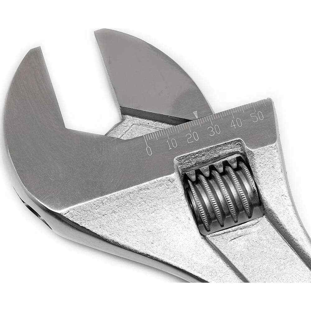 Crescent AC218BK Adjustable Wrench: Chrome-Plated