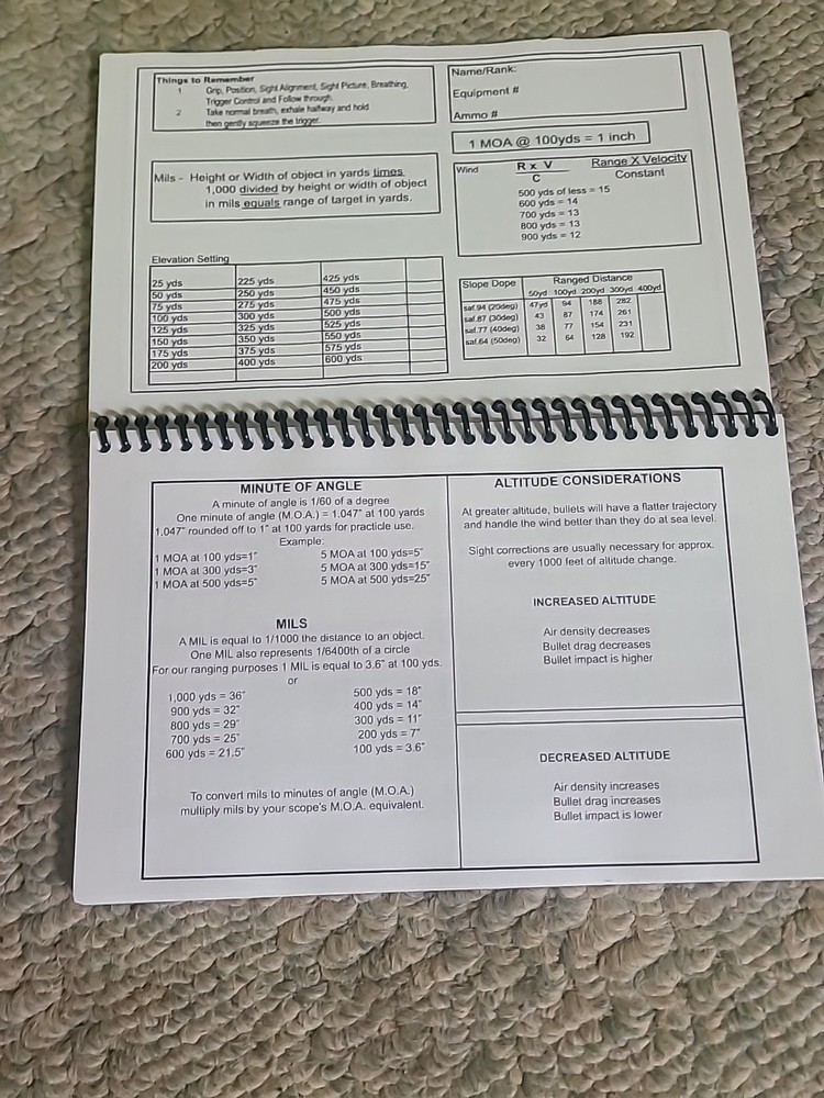 VooDoo Tactical Men's Marksman Data Book, Black