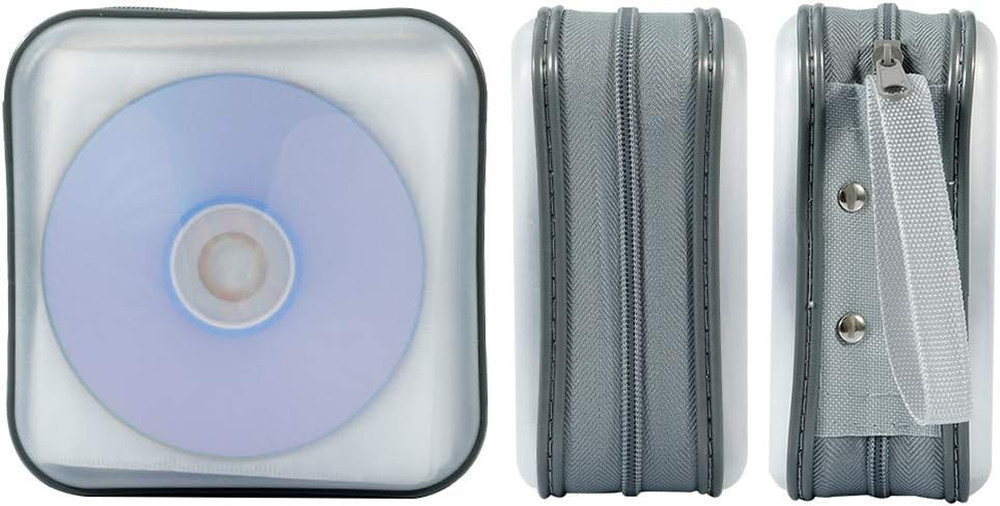 CD/DVD Case Wallet - 40 Capacity Protective Storage Organizer Binder Booklet Alb