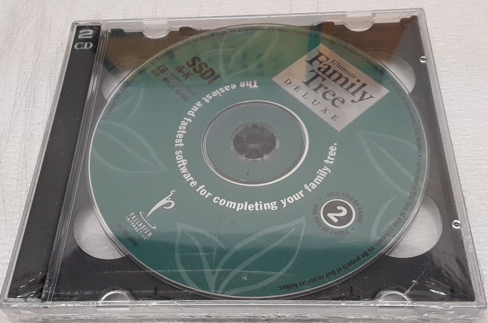 Palladin Interactive ULTIMATE FAMILY TREE Deluxe Version for WIN 3.1/95 Complete