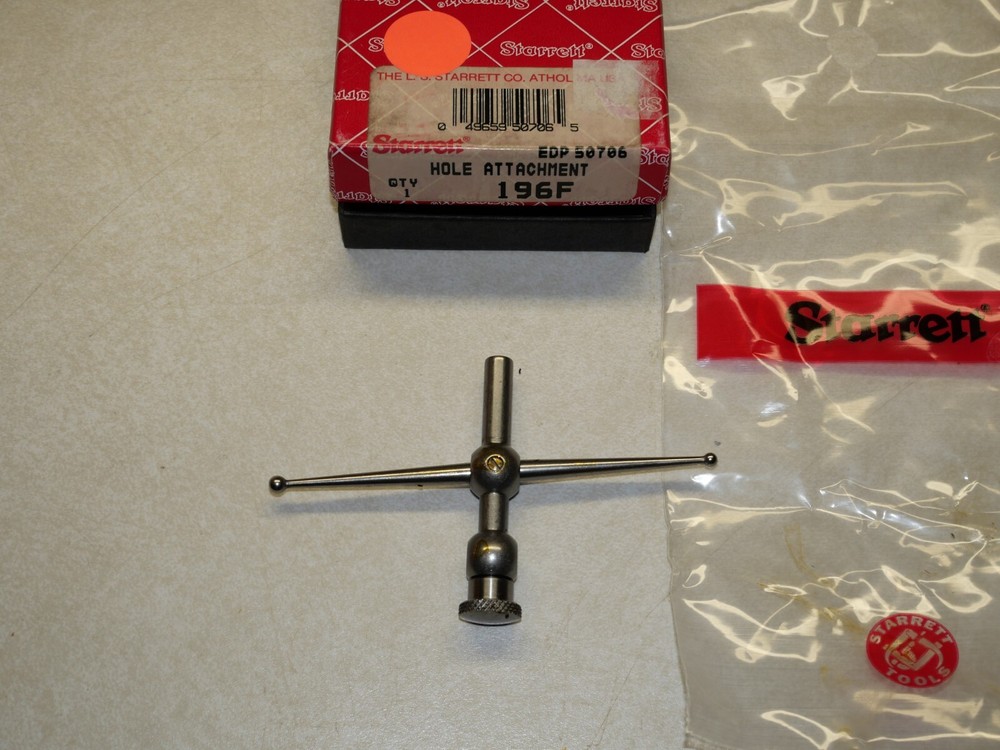 Starrett 196F Hole Attachment for a No. 196 dial indicator