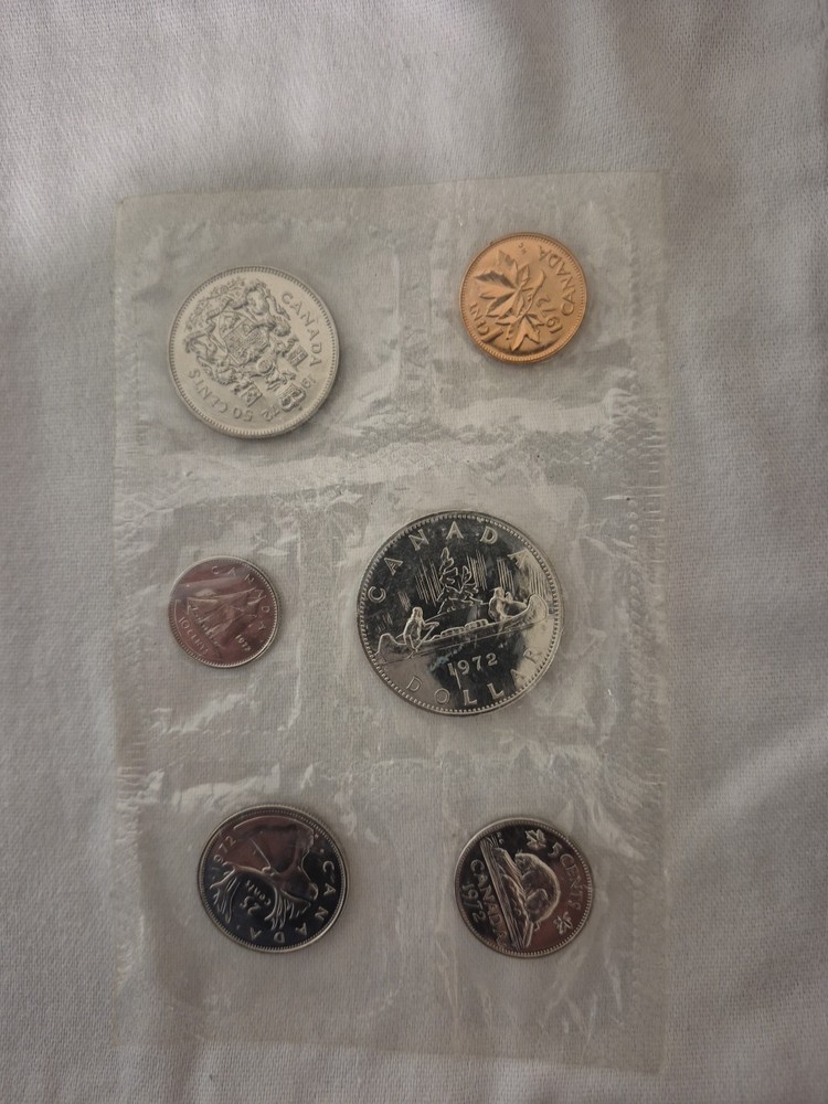 1972 Canada Proof like set 6 coins - 7971