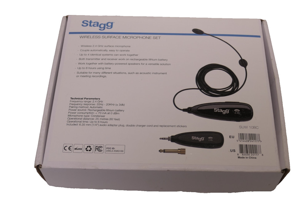 Mint Stagg SUW-12H-BK 2.4 GHZ Wireless Headset Microphone Set
